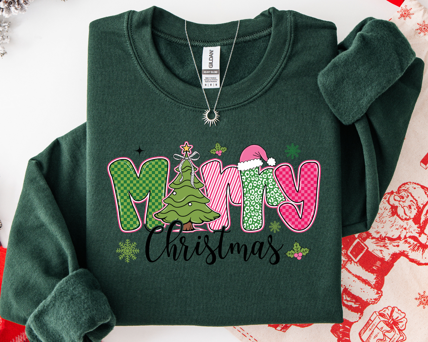 Checkered Merry Christmas Sweatshirt