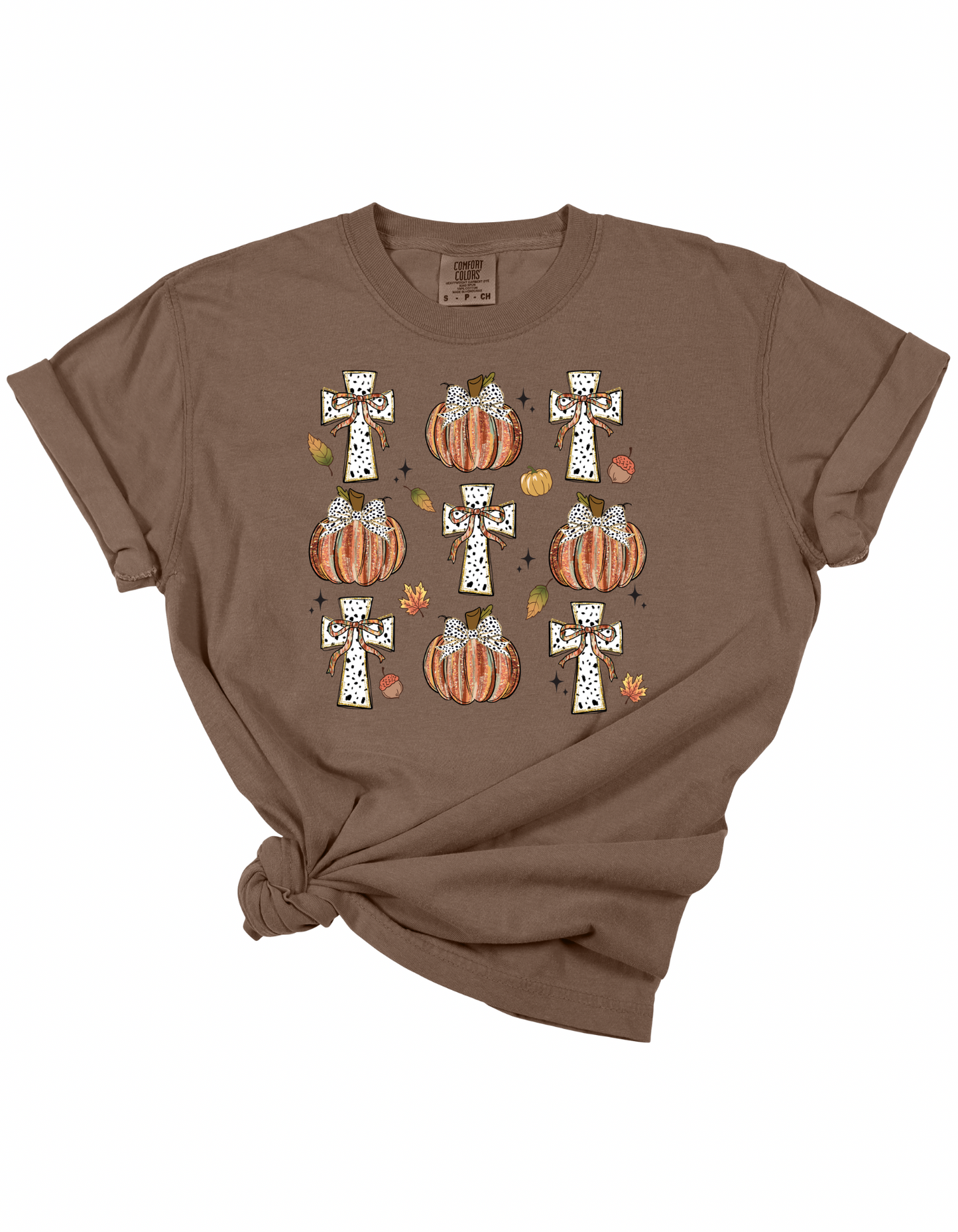 Multi Pumpkin & Cross Tee