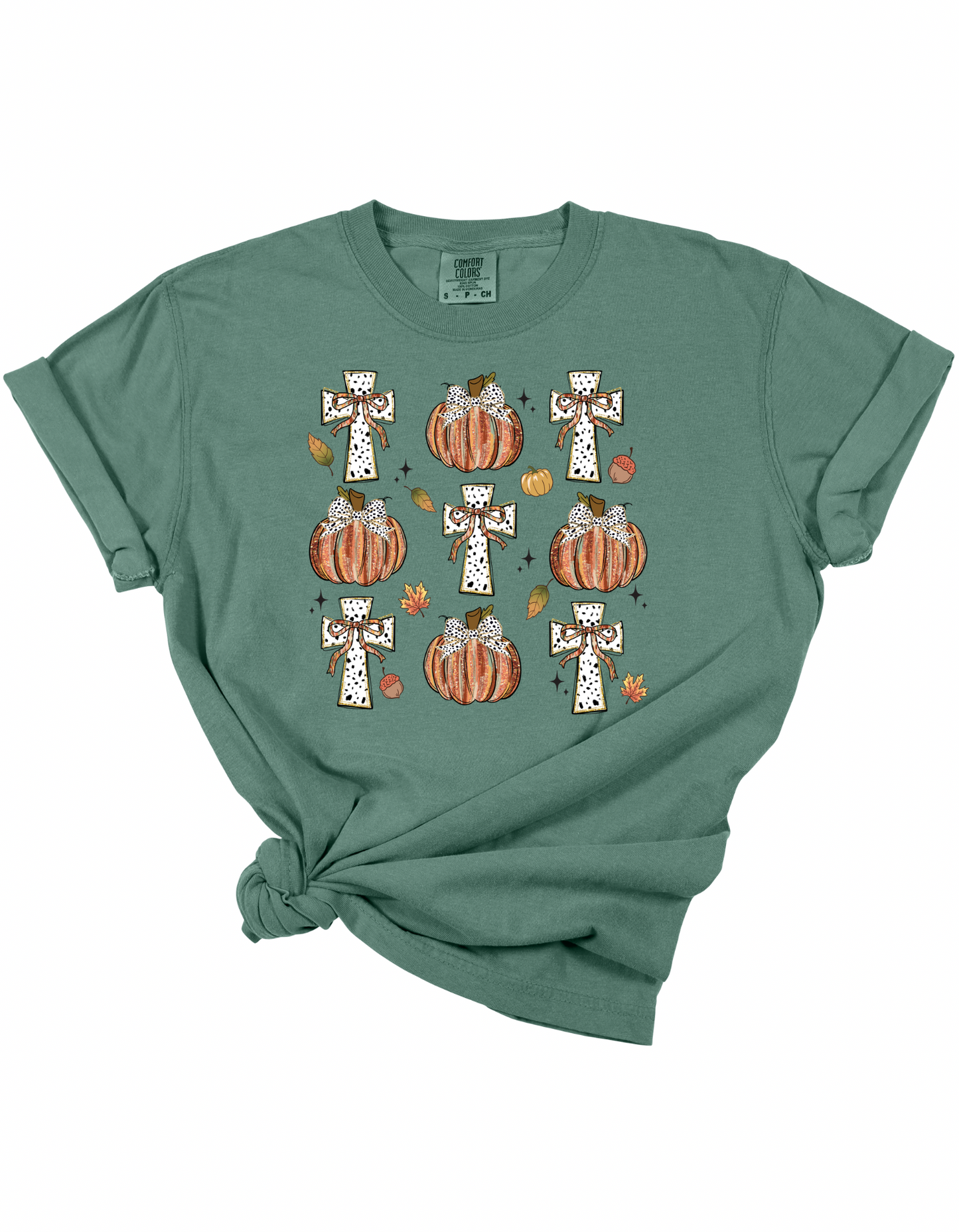 Multi Pumpkin & Cross Tee