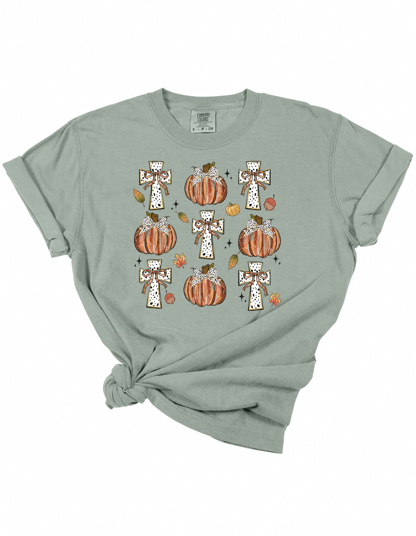 Multi Pumpkin & Cross Tee
