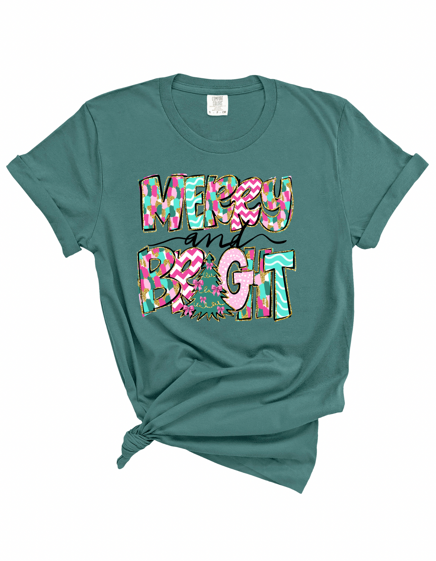 Glitter Merry & Bright Tee