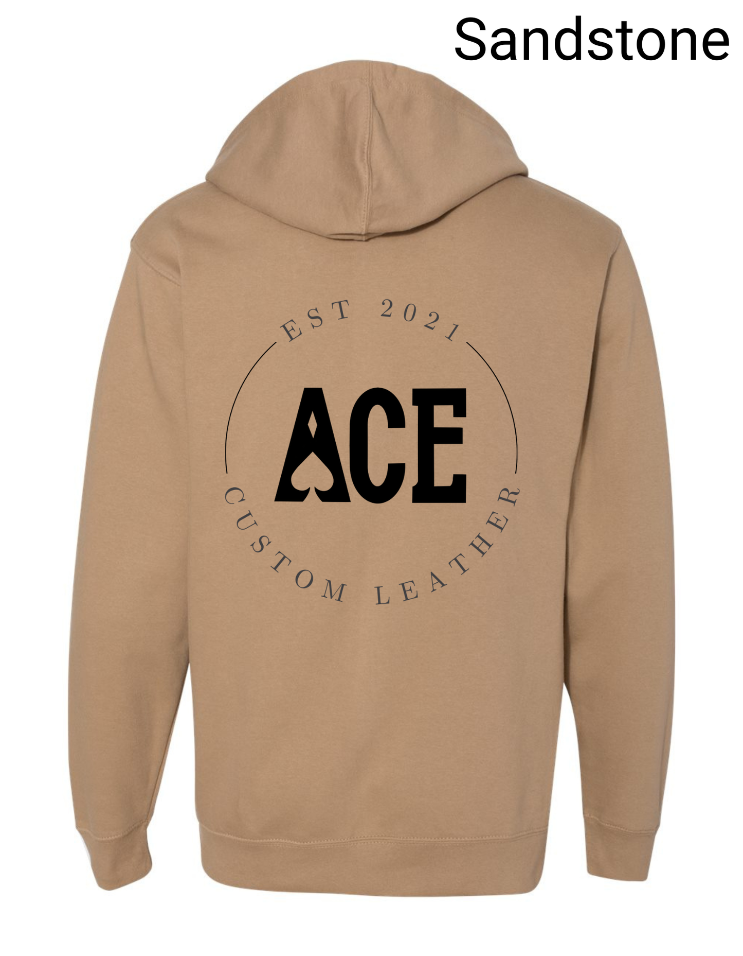 Ace Custom Leather Hoodie