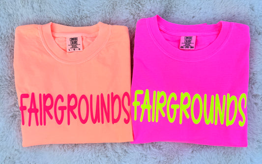 Neon Puff Fairgrounds Tee
