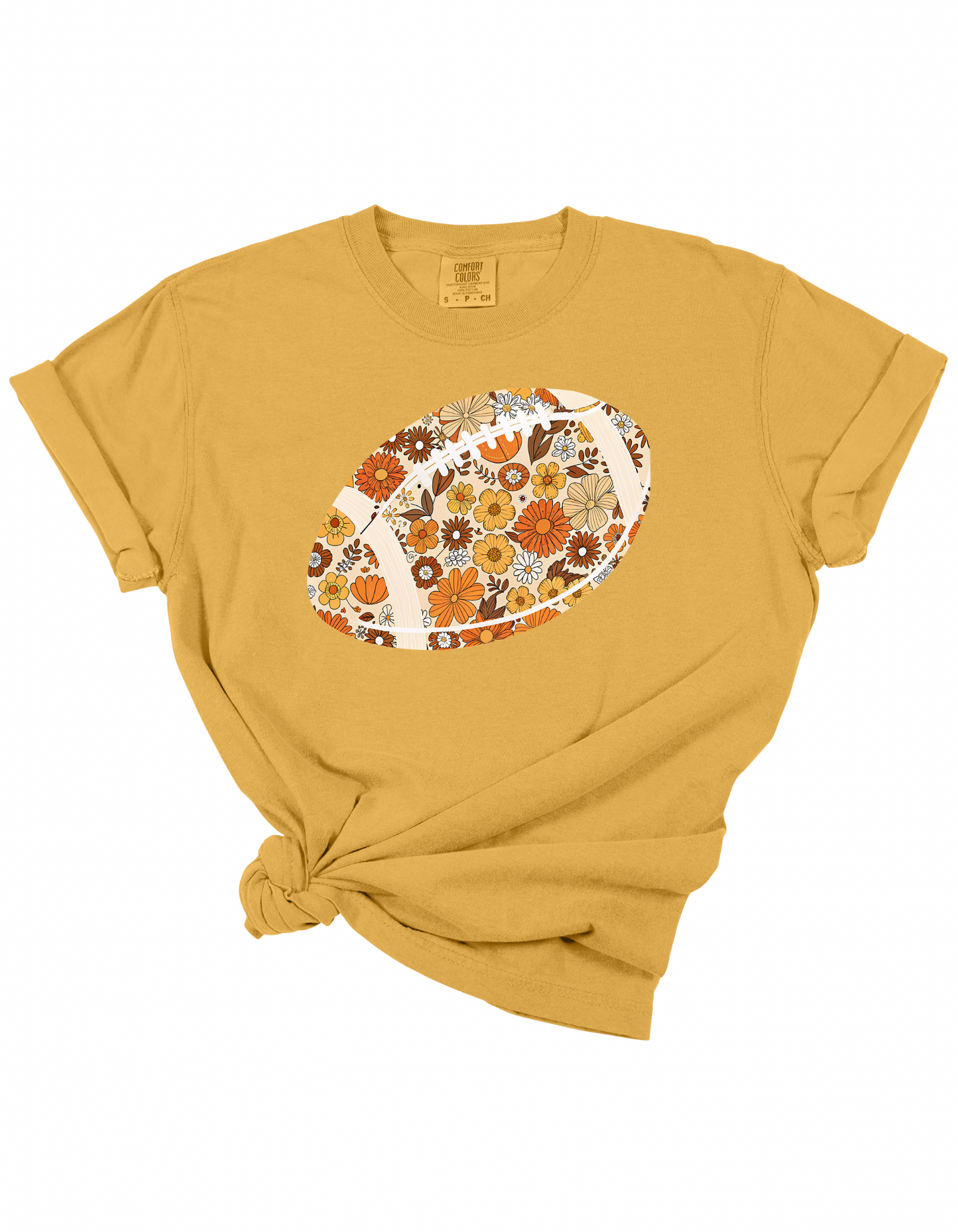 Floral Football Tee