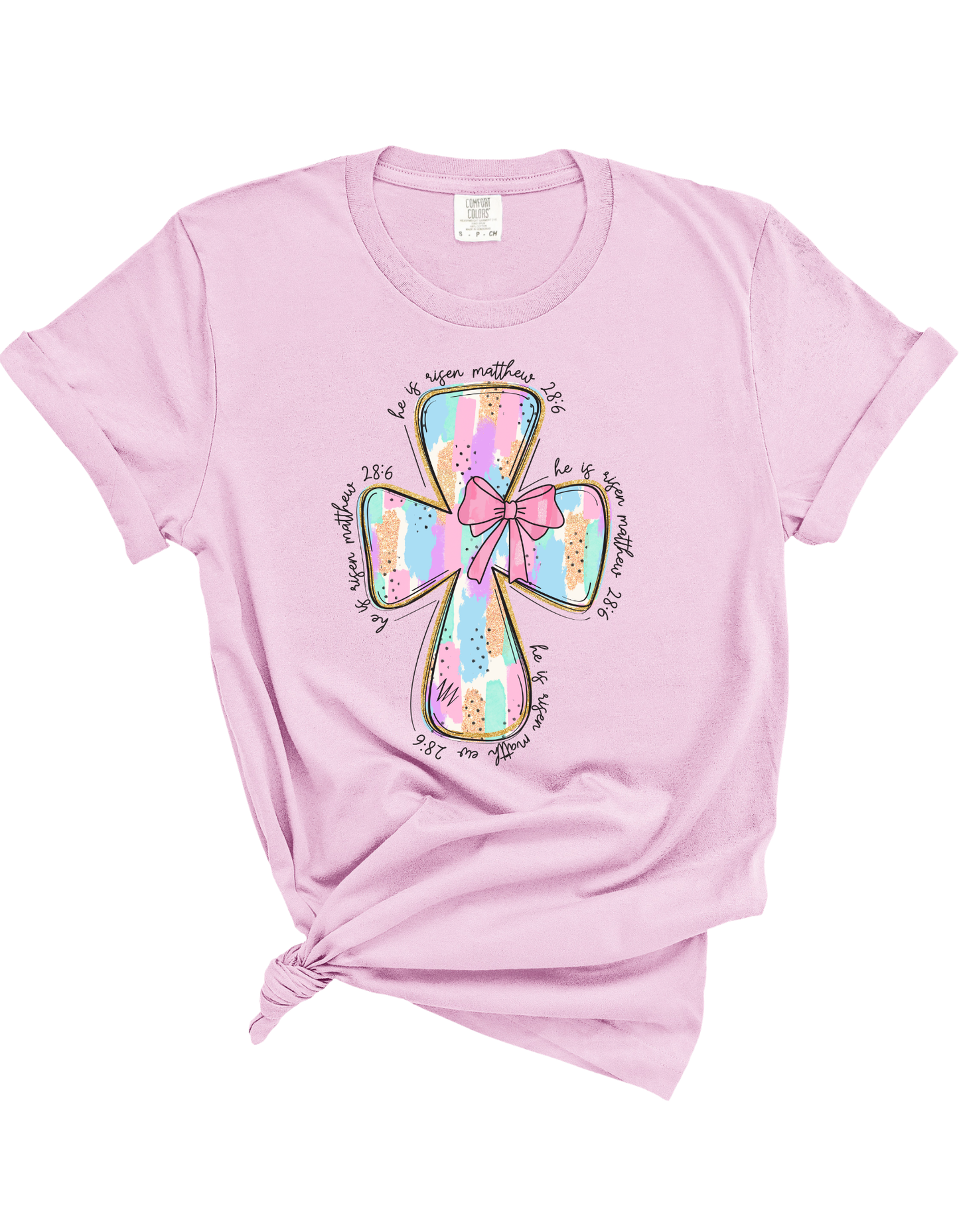 Matthew 28:6 Cross Tee
