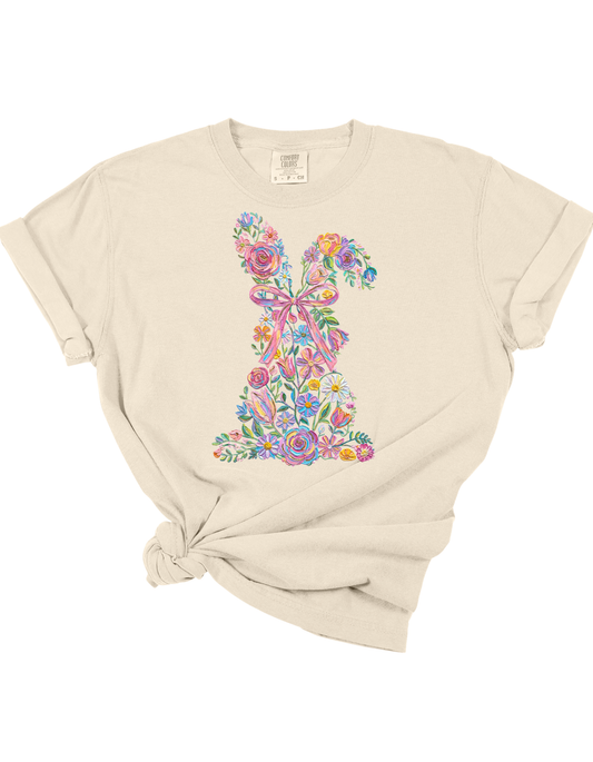 Floral Bunny Tee