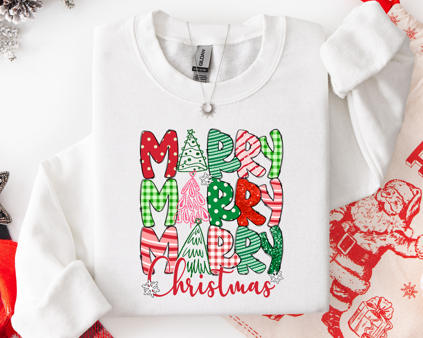 Merry Merry Merry Christmas Sweatshirt