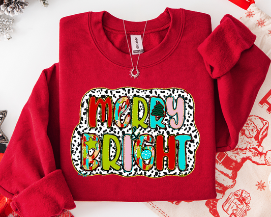 Spotted Merry & Bright Sweatshirt