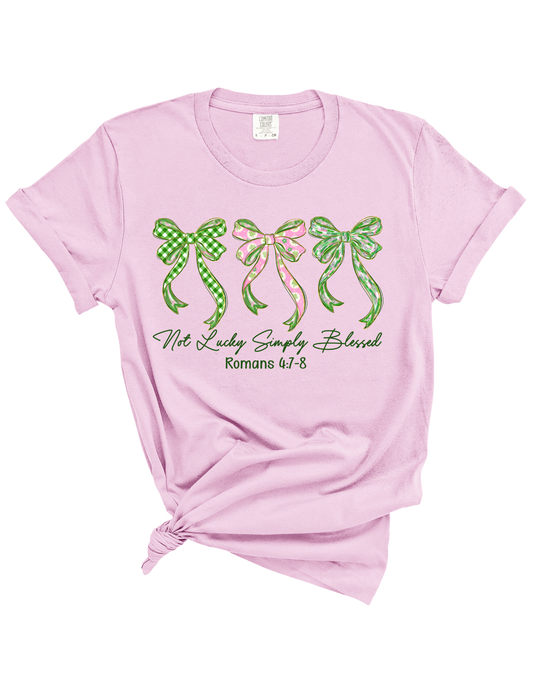 Not Lucky Simply Blessed Tee