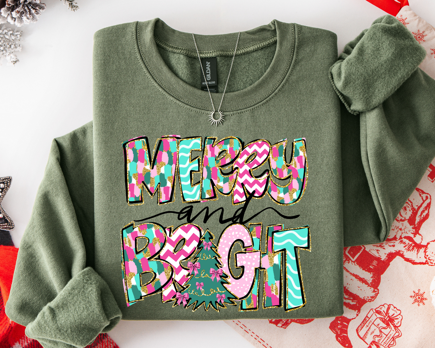 Glitter Merry & Bright Sweatshirt