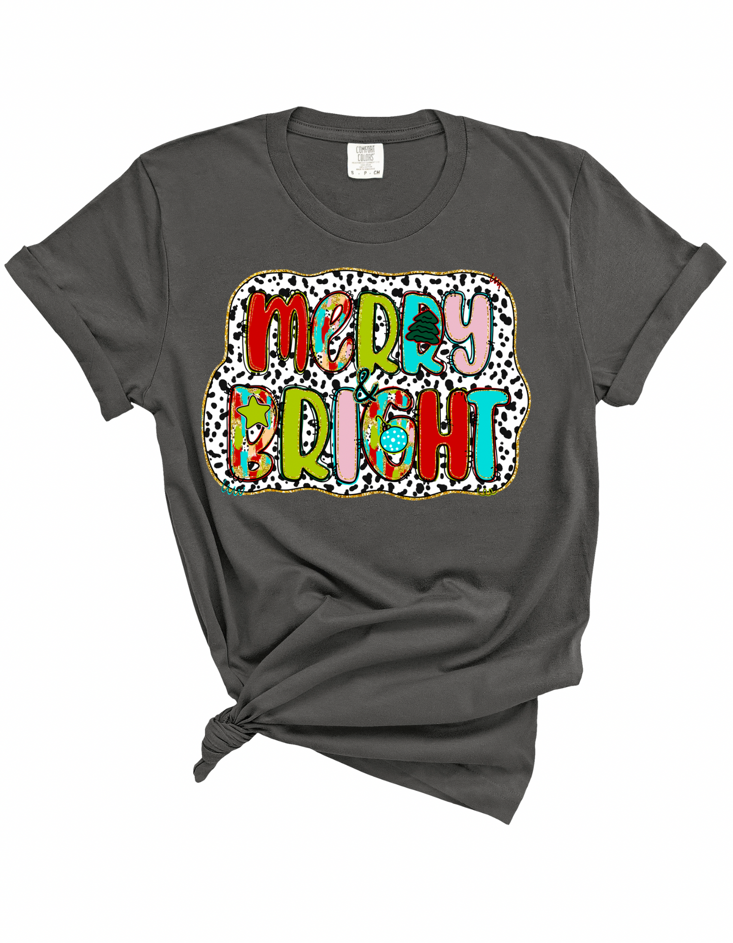 Spotted Merry & Bright Tee