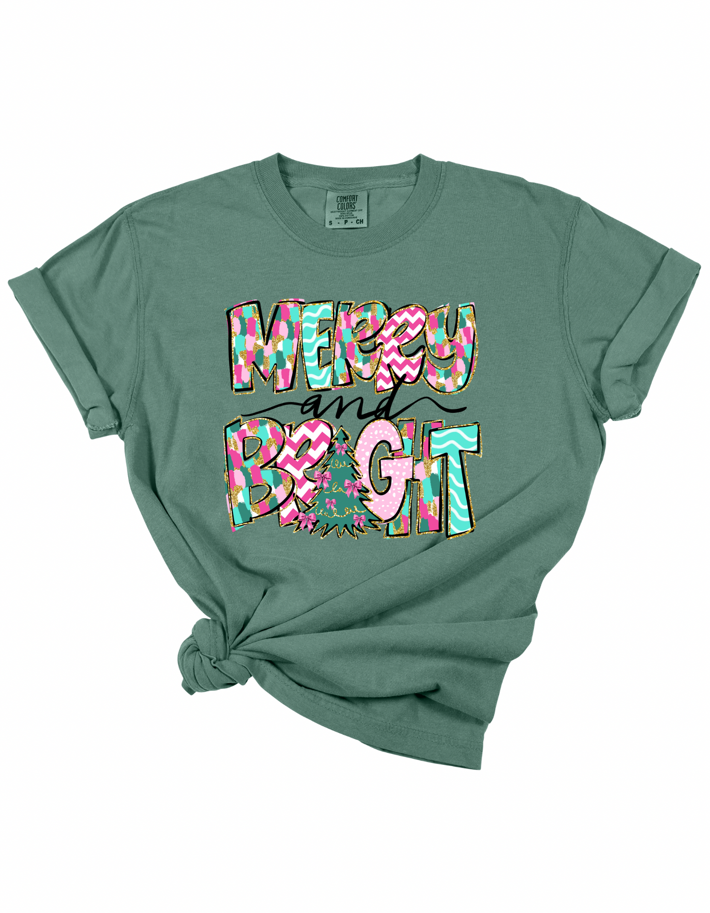 Glitter Merry & Bright Tee