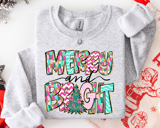 Glitter Merry & Bright Sweatshirt