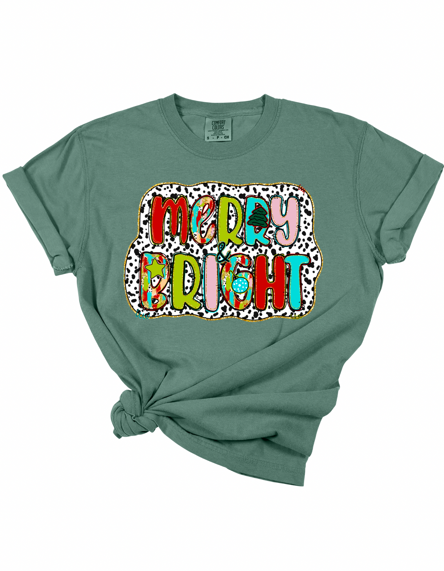 Spotted Merry & Bright Tee