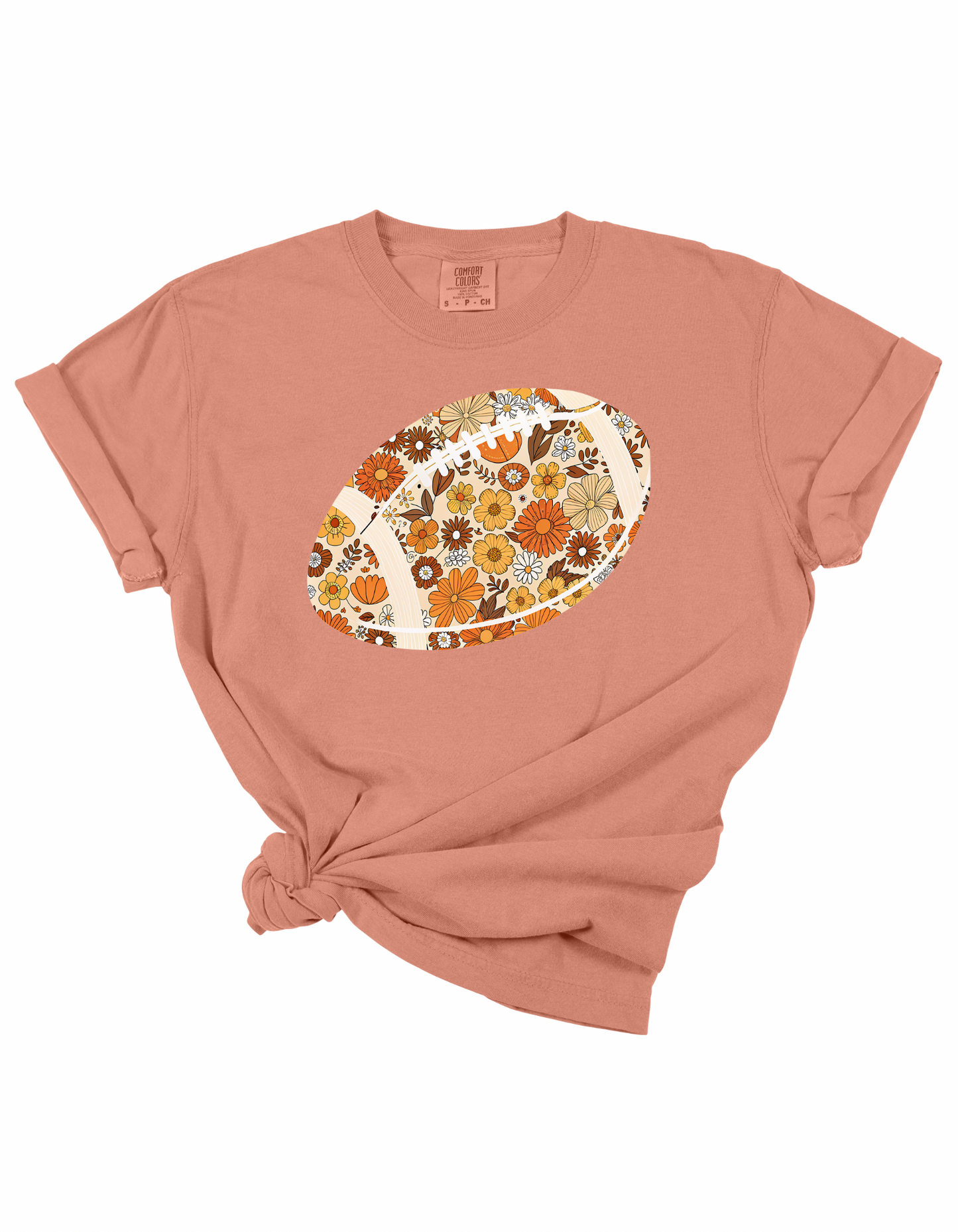 Floral Football Tee