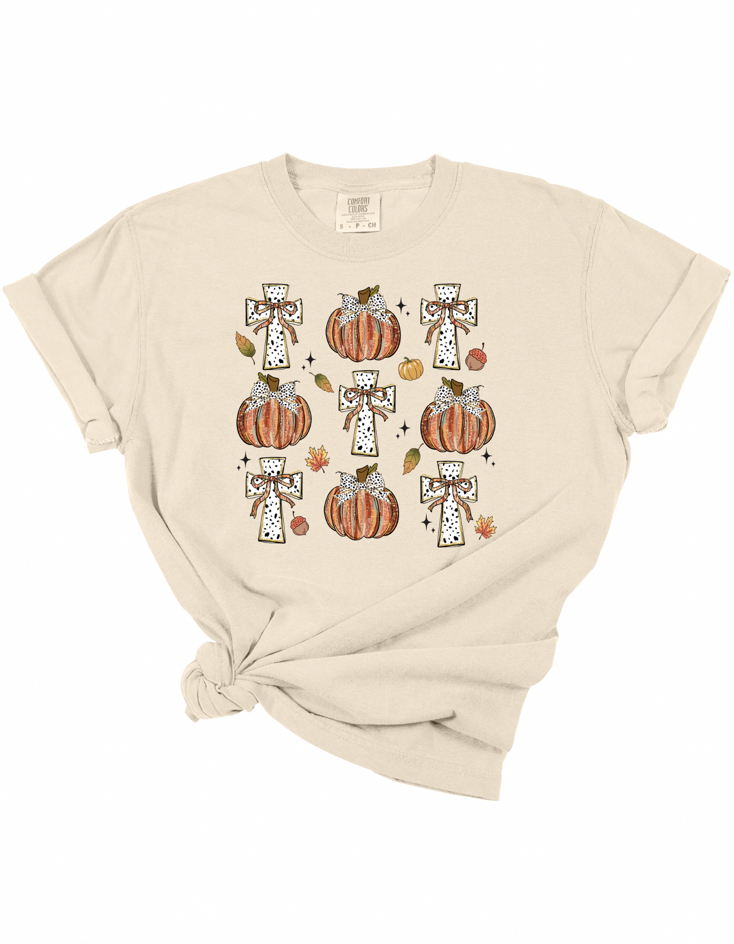 Multi Pumpkin & Cross Tee