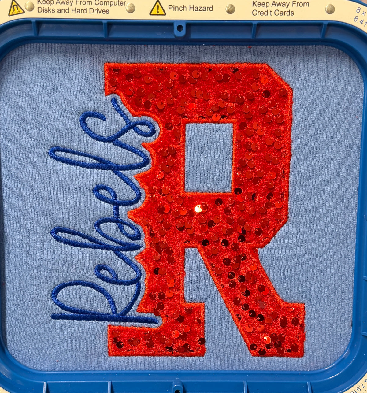 Custom Varsity Mascot Sequin Appliqué T-shirt