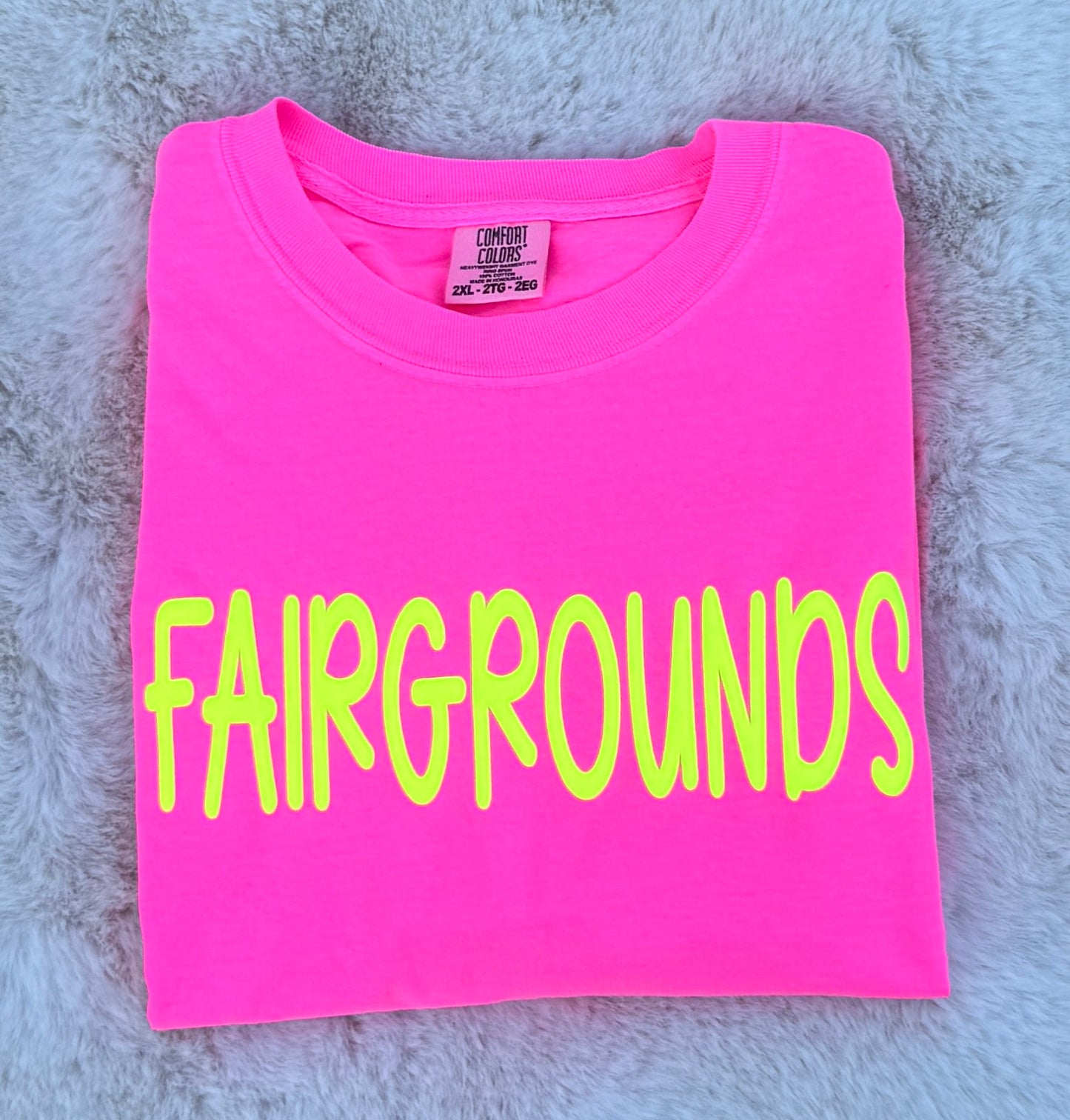 Neon Puff Fairgrounds Tee