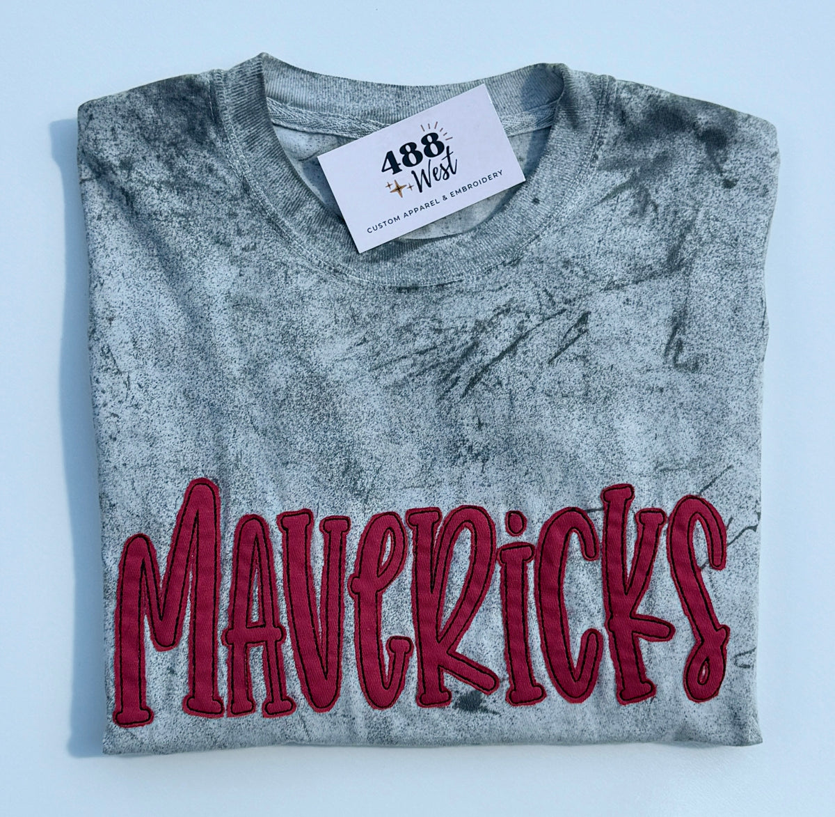 Rough Cut Embroidered Appliqué T-Shirt