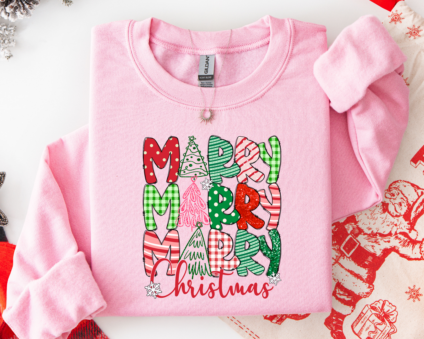 Merry Merry Merry Christmas Sweatshirt