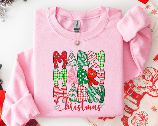 Merry Merry Merry Christmas Sweatshirt