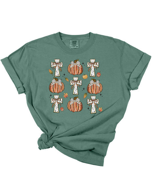 Multi Pumpkin & Cross Tee