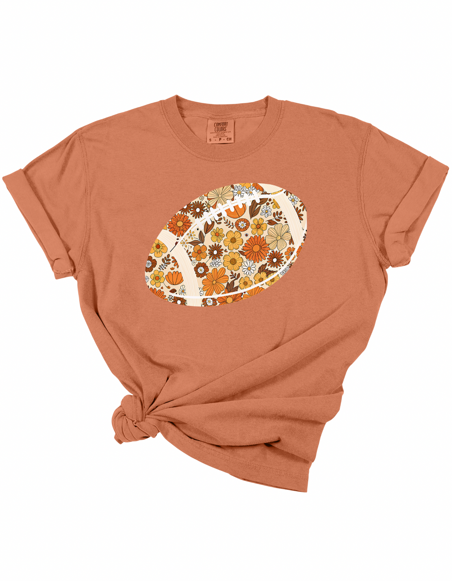 Floral Football Tee
