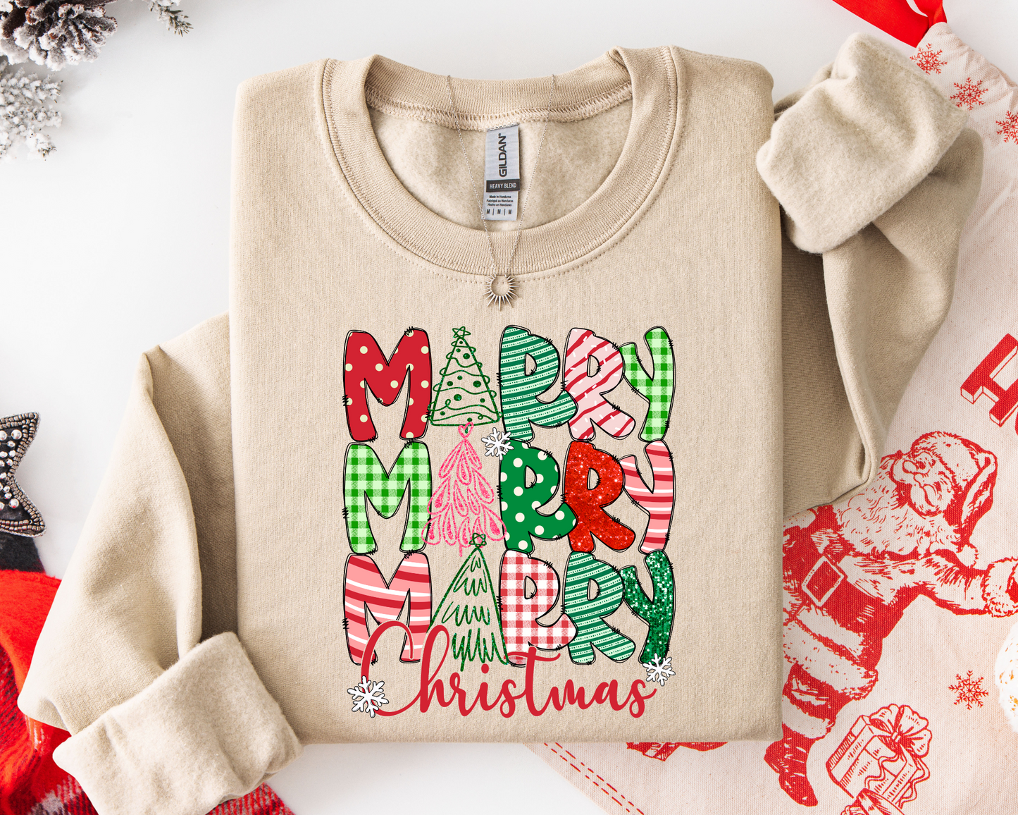 Merry Merry Merry Christmas Sweatshirt