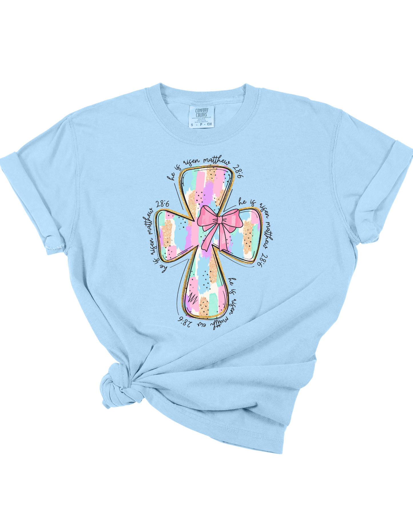 Matthew 28:6 Cross Tee