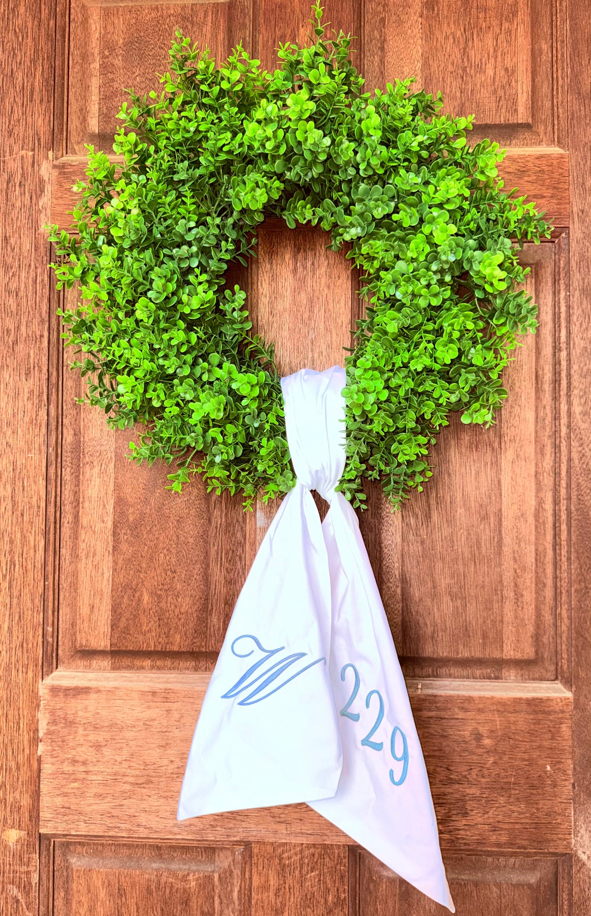 Custom Embroidered Wreath Sash