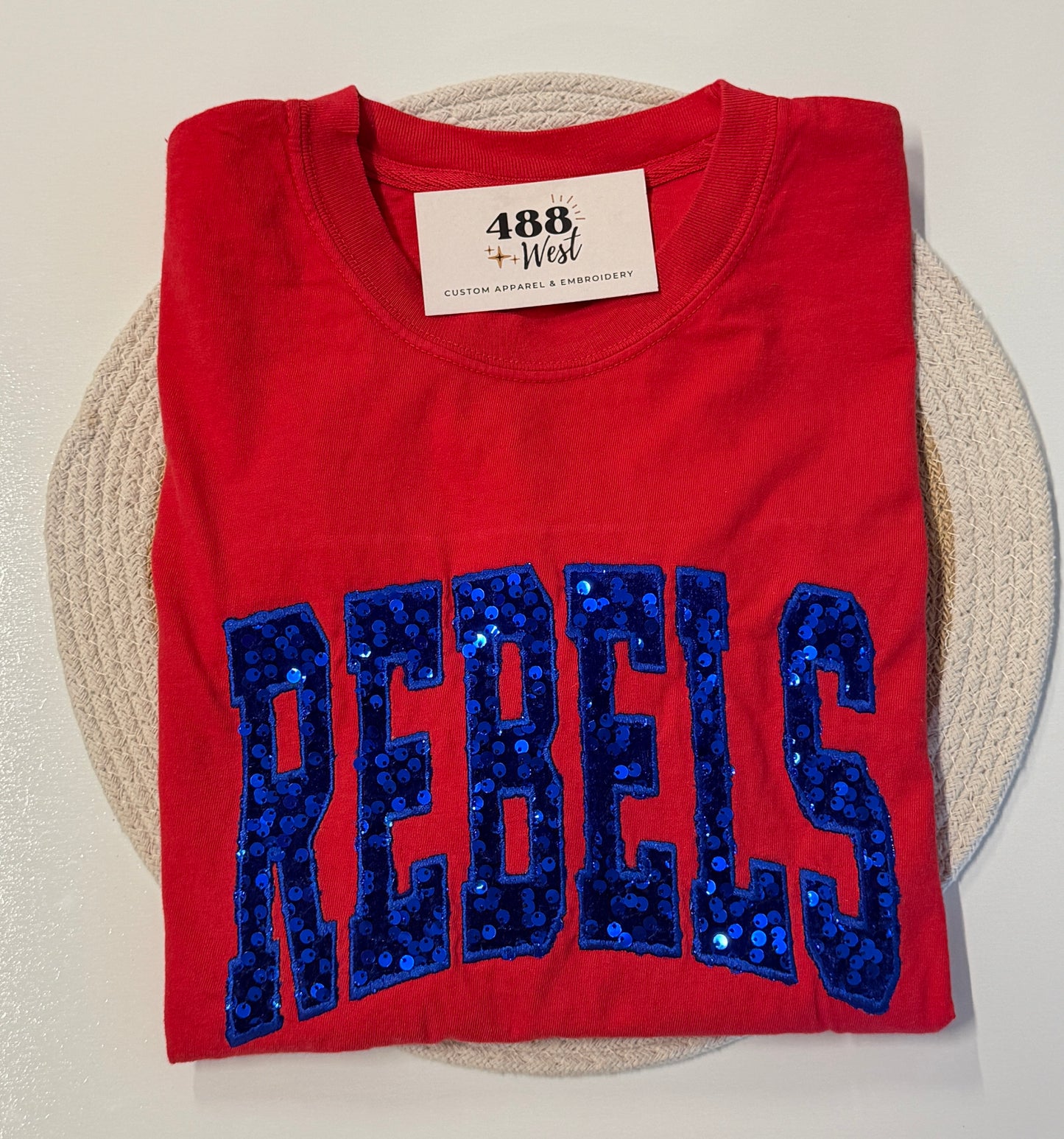 Varsity Sequin Applique T-Shirt