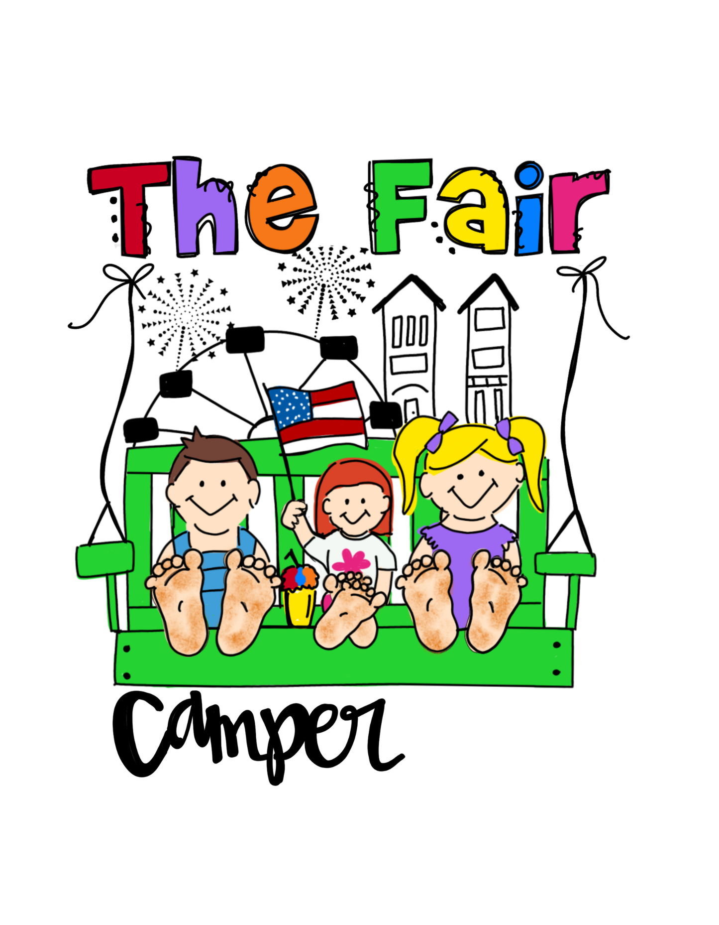 PREORDER: Custom Camper Number Fair Tee