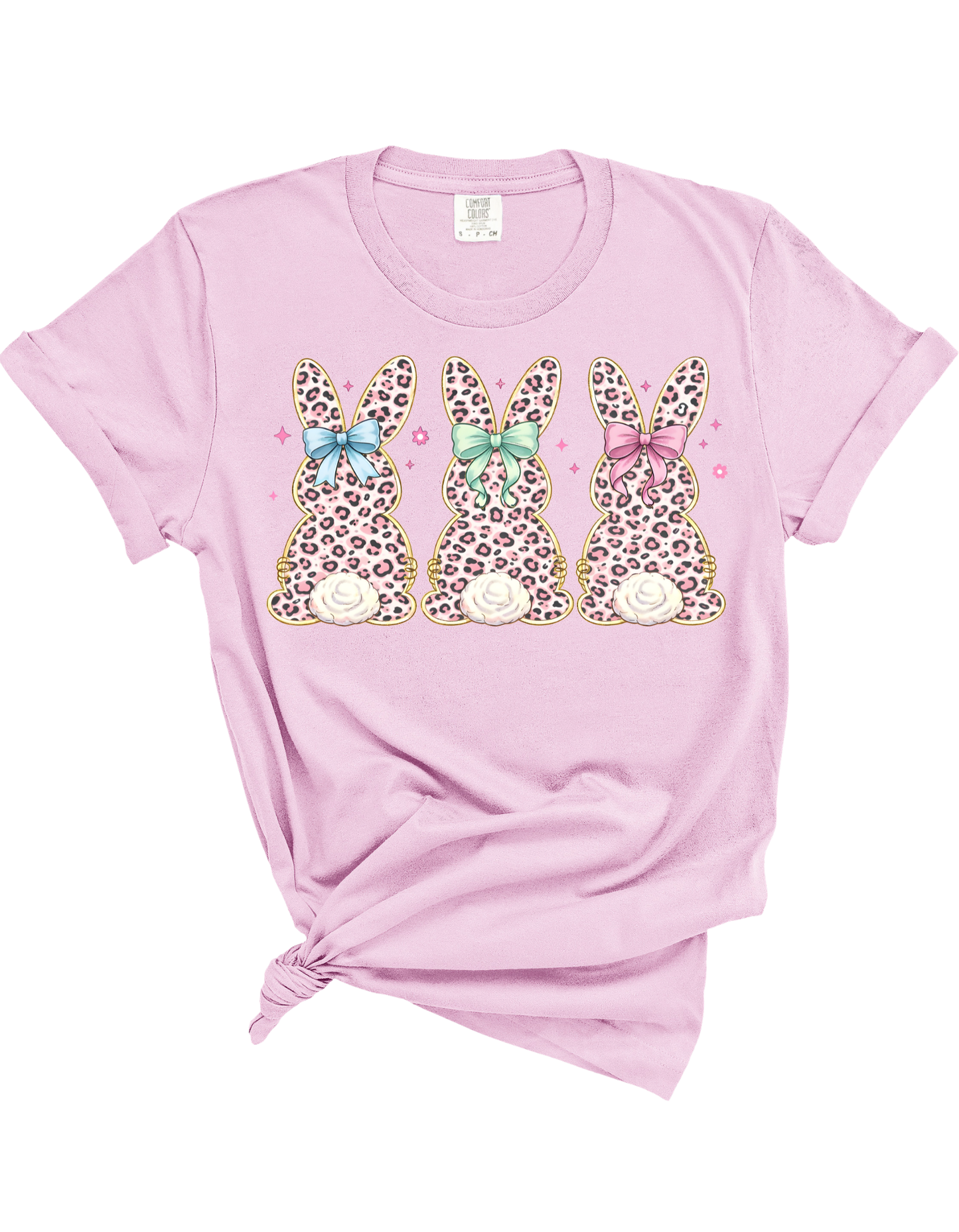 Pink Leopard Bunnies Tee