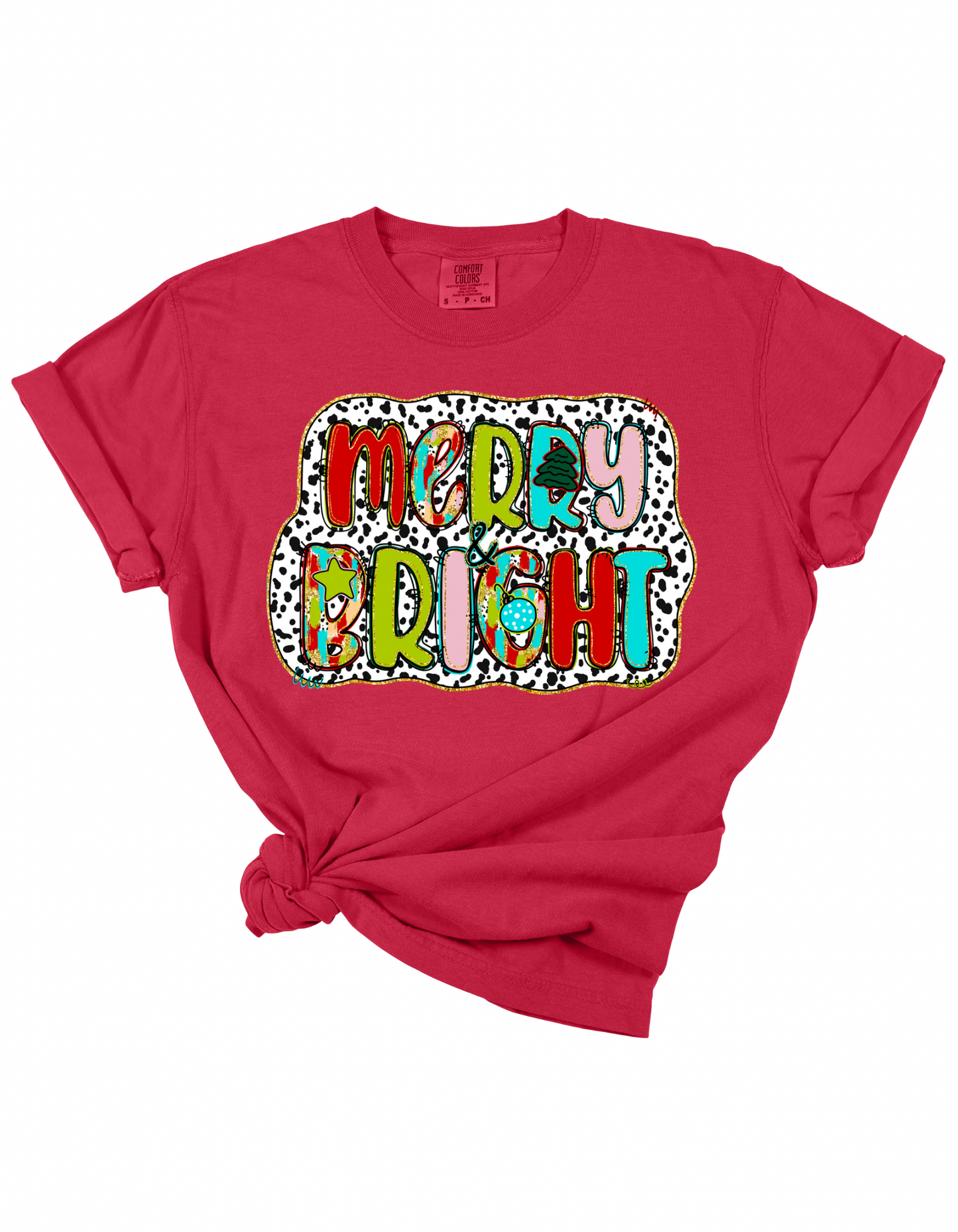 Spotted Merry & Bright Tee