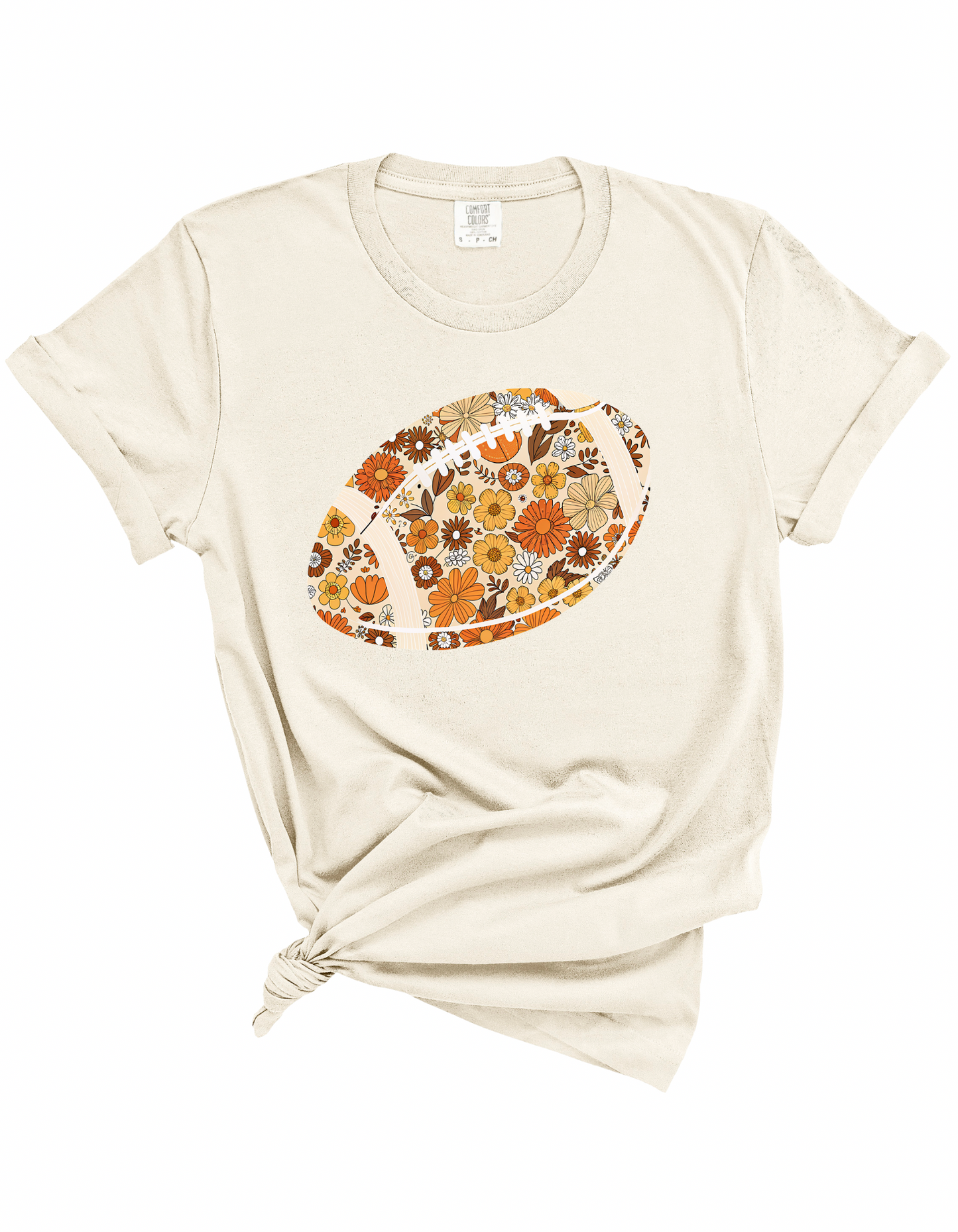 Floral Football Tee