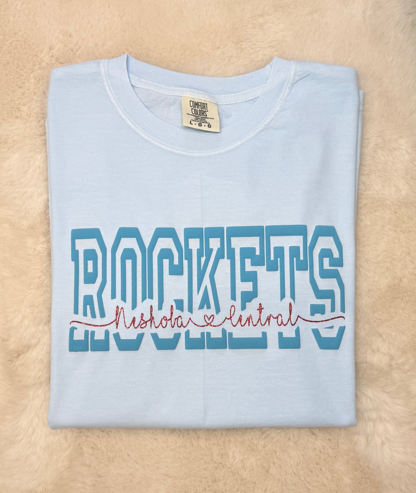 Rockets Cutout Tee in Blue