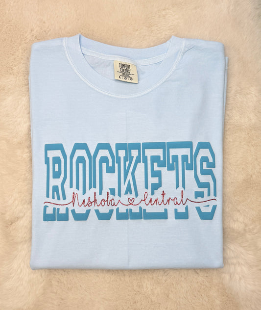 Rockets Cutout Tee in Blue