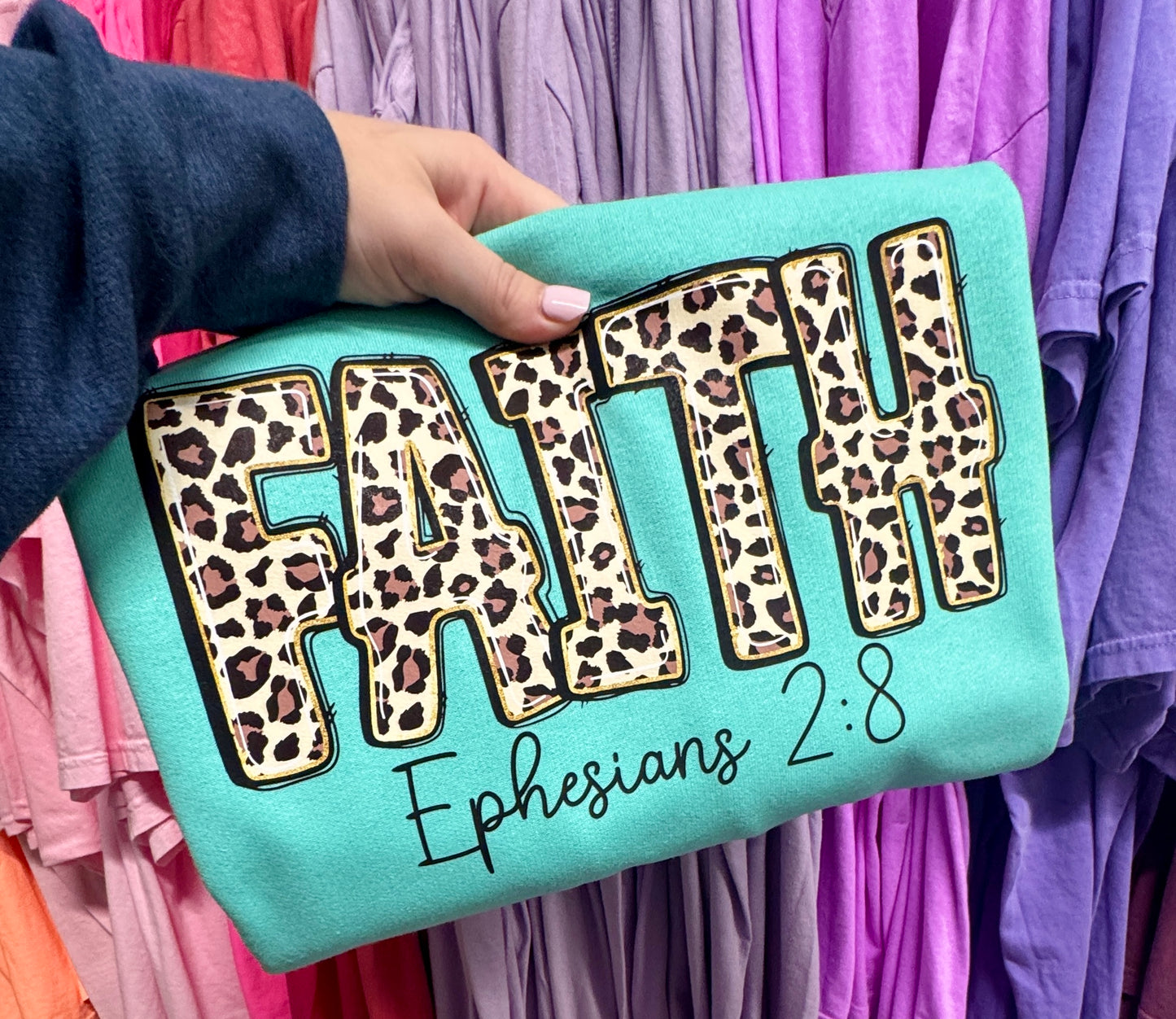 Faith Leopard Sweatshirt