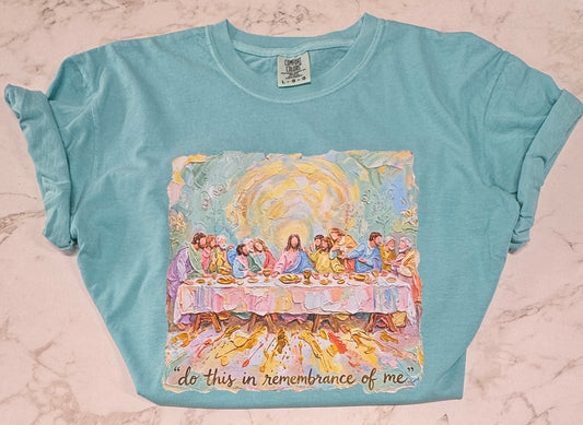 Watercolor In Remembrance of Me Tee