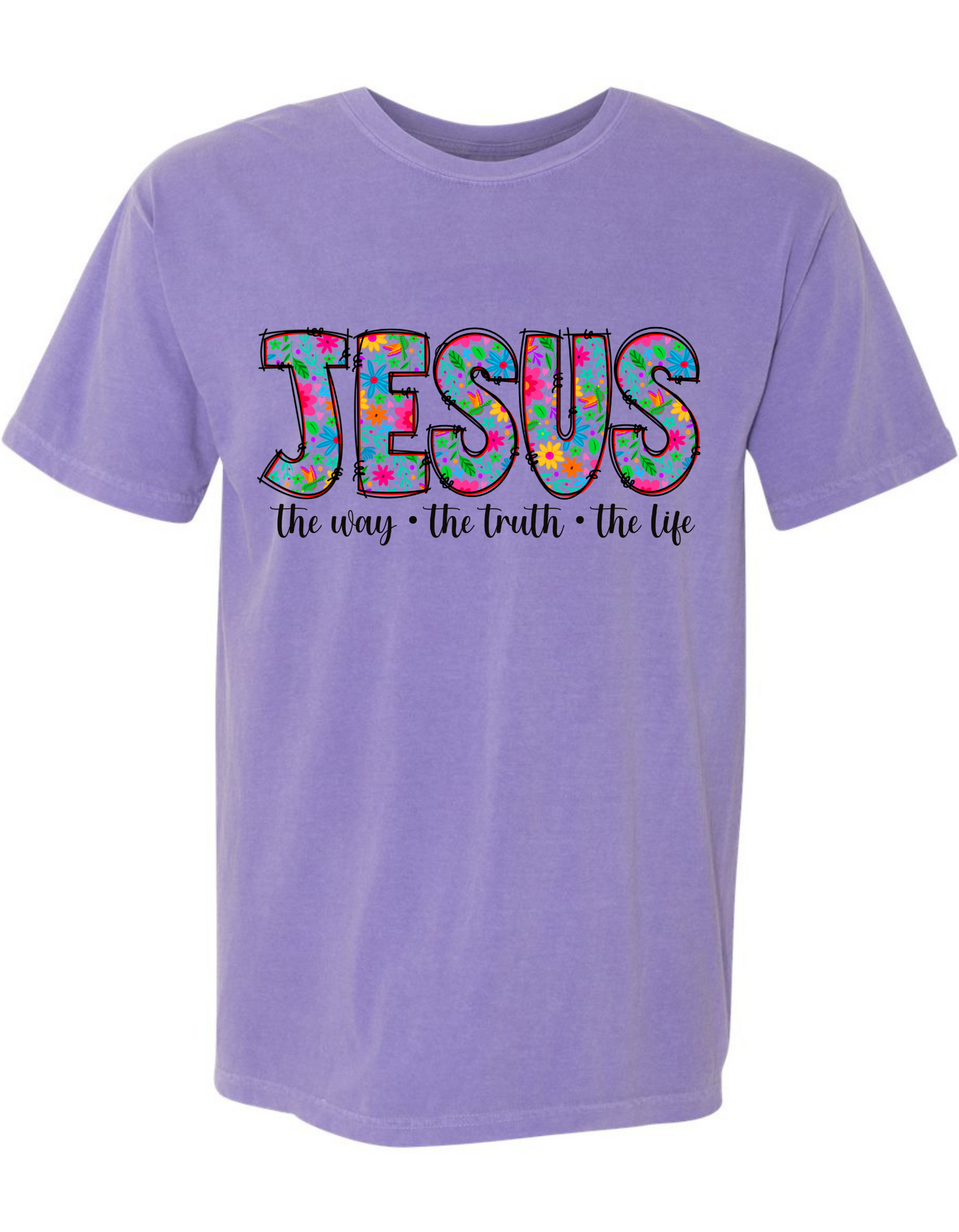 Floral Jesus Tee