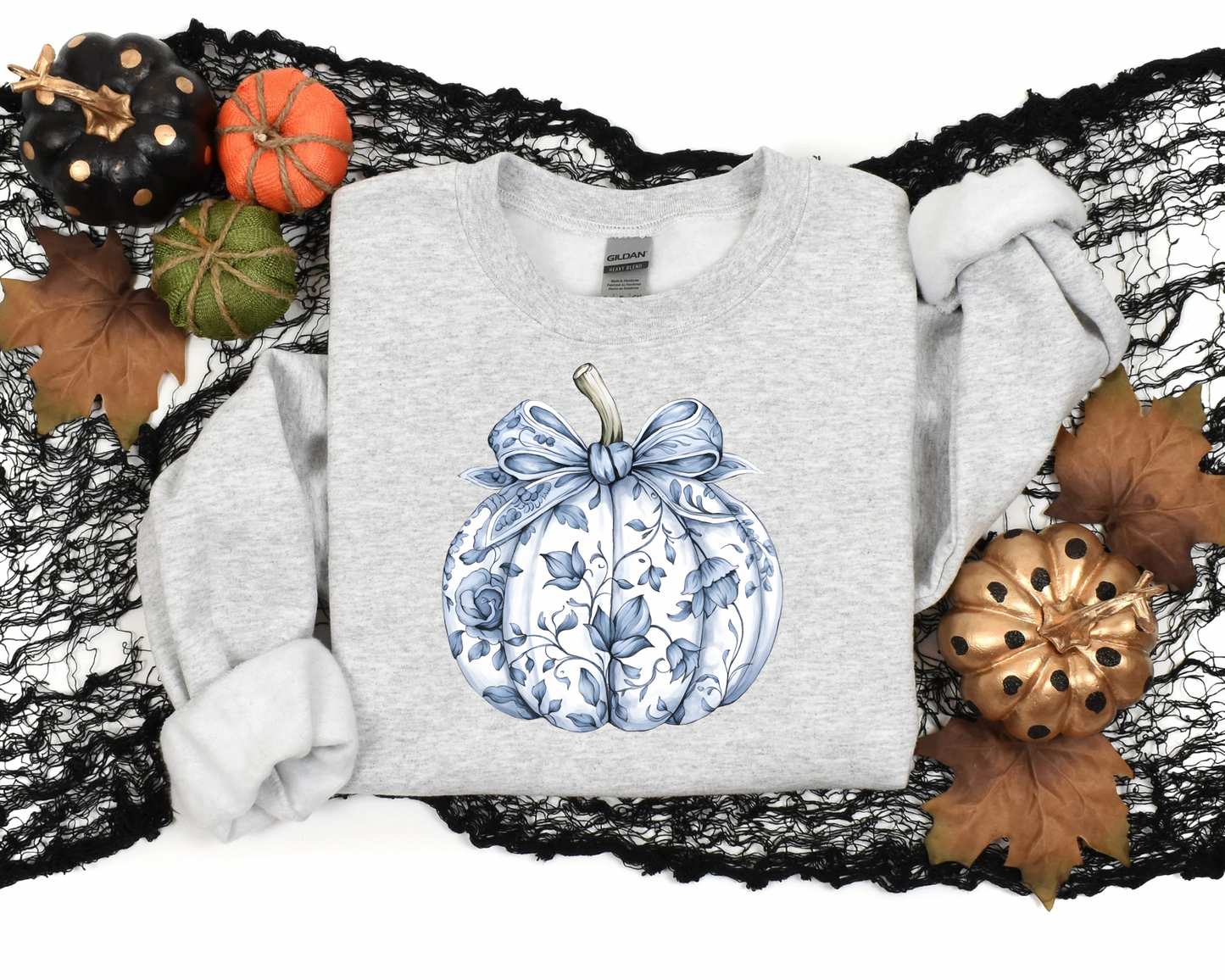 Floral Pumpkin Sweatshirt