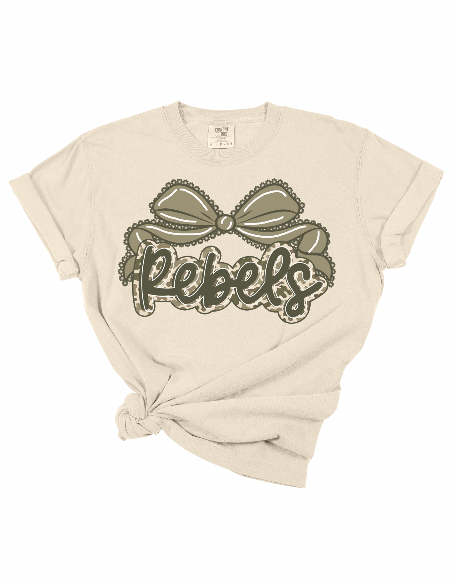 Camo Bow Rebels Tee