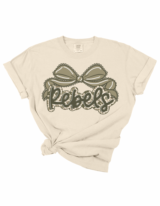 Camo Bow Rebels Tee
