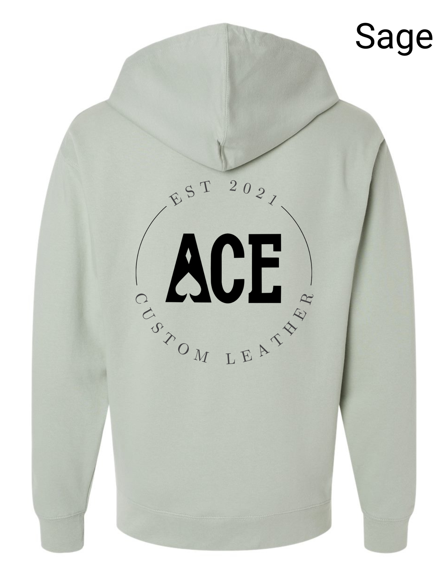 Ace Custom Leather Hoodie