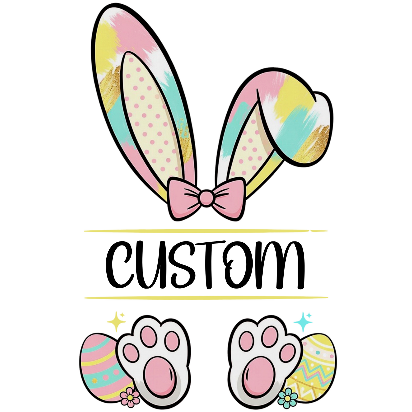 Custom Pink Bunny Tee
